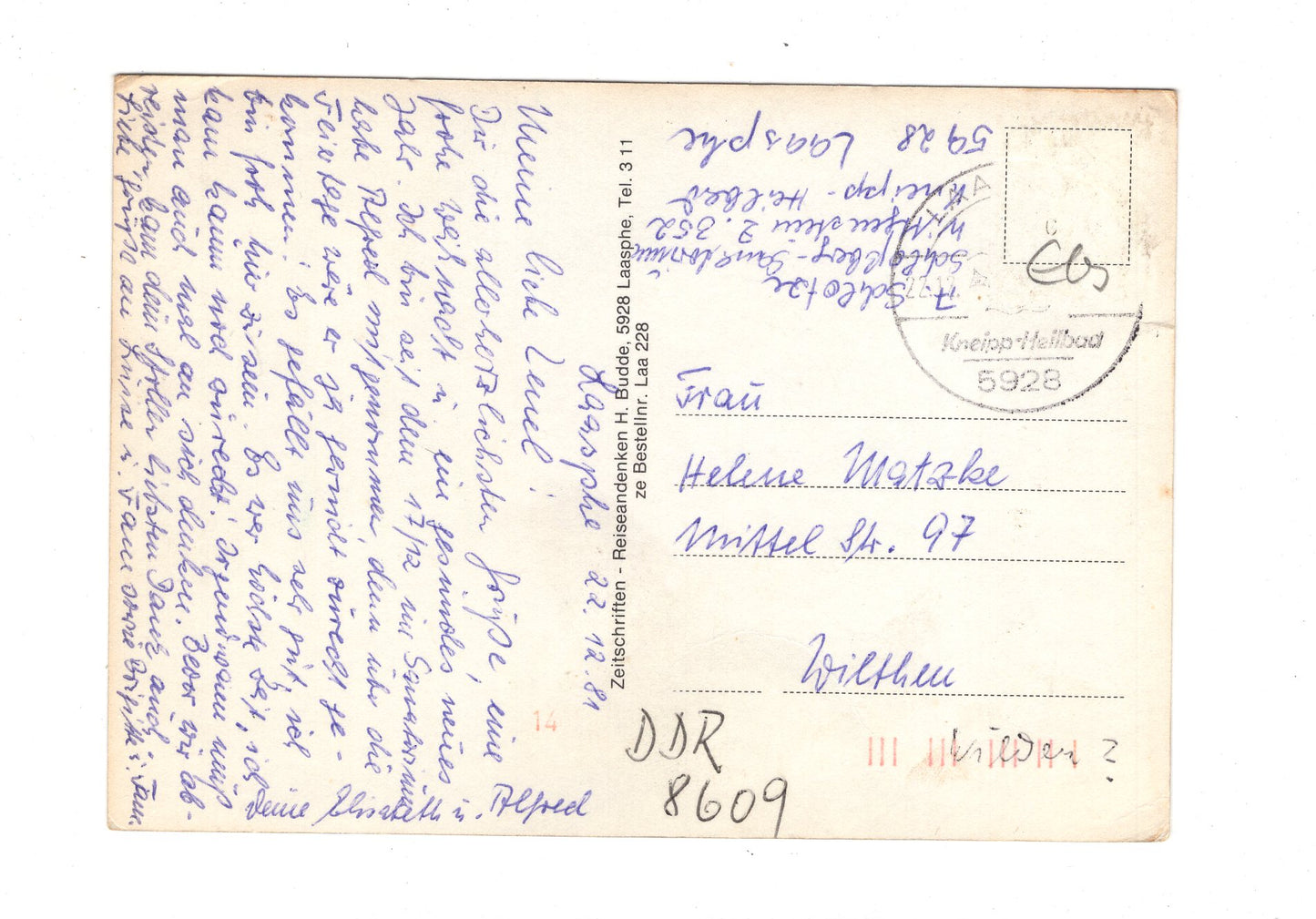 Ansichtskarte Bad Laasphe / I1-65