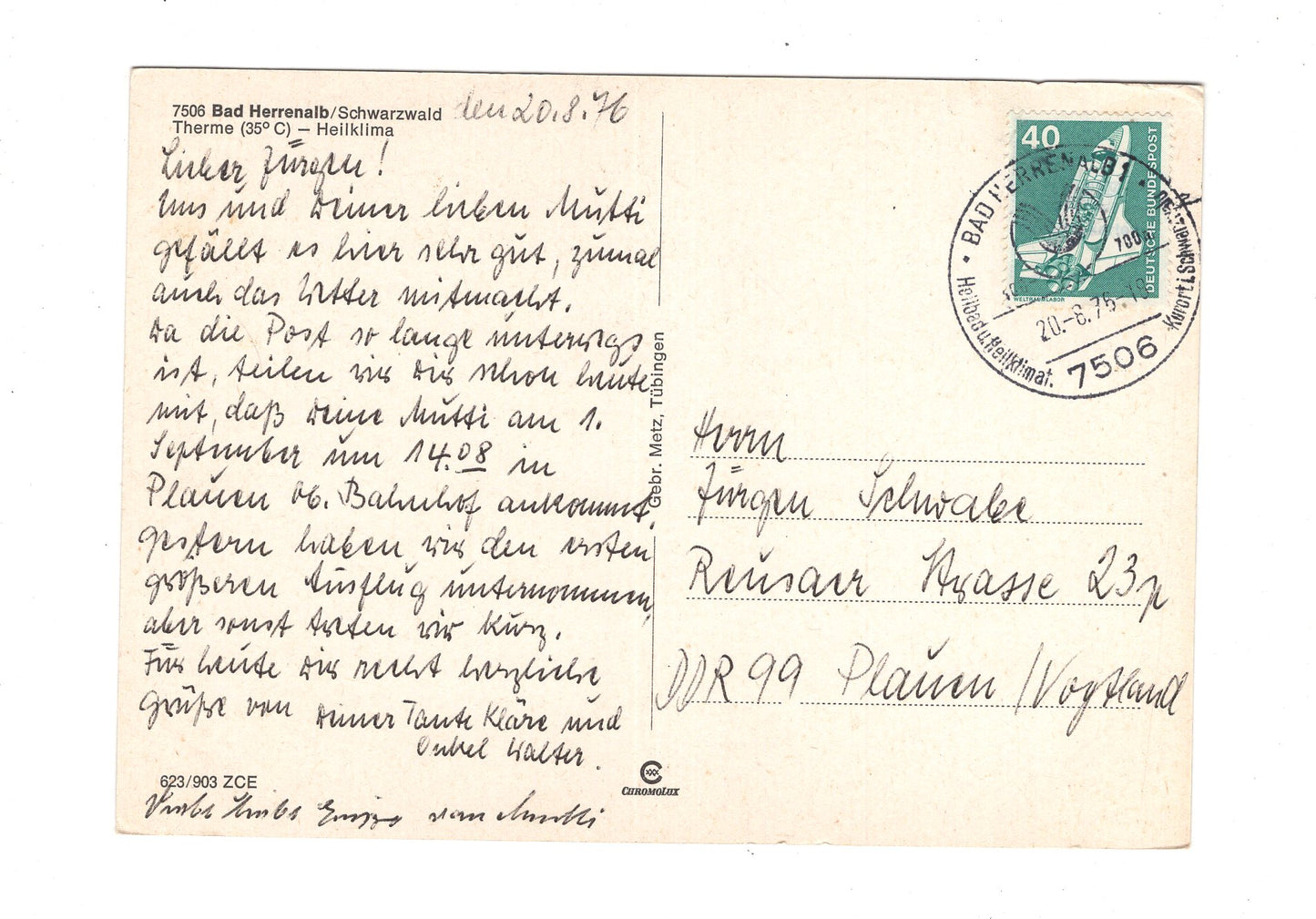 Ansichtskarte Bad Herrenalb / Schwarzwald