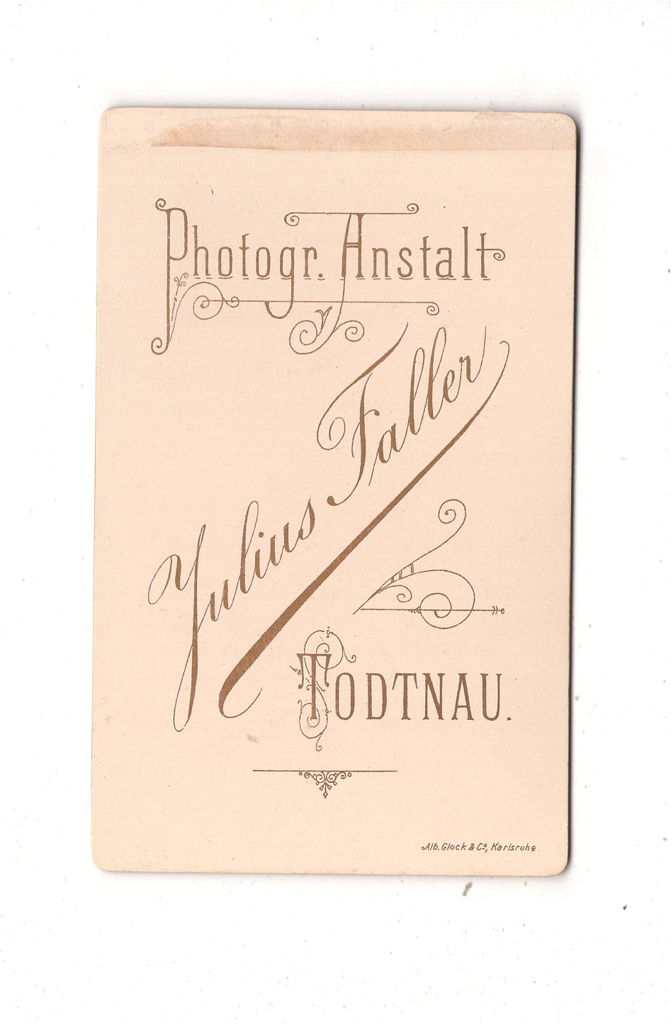 Fotografie Feiner Junge - Todtnau um 1890 / CDV N1-04