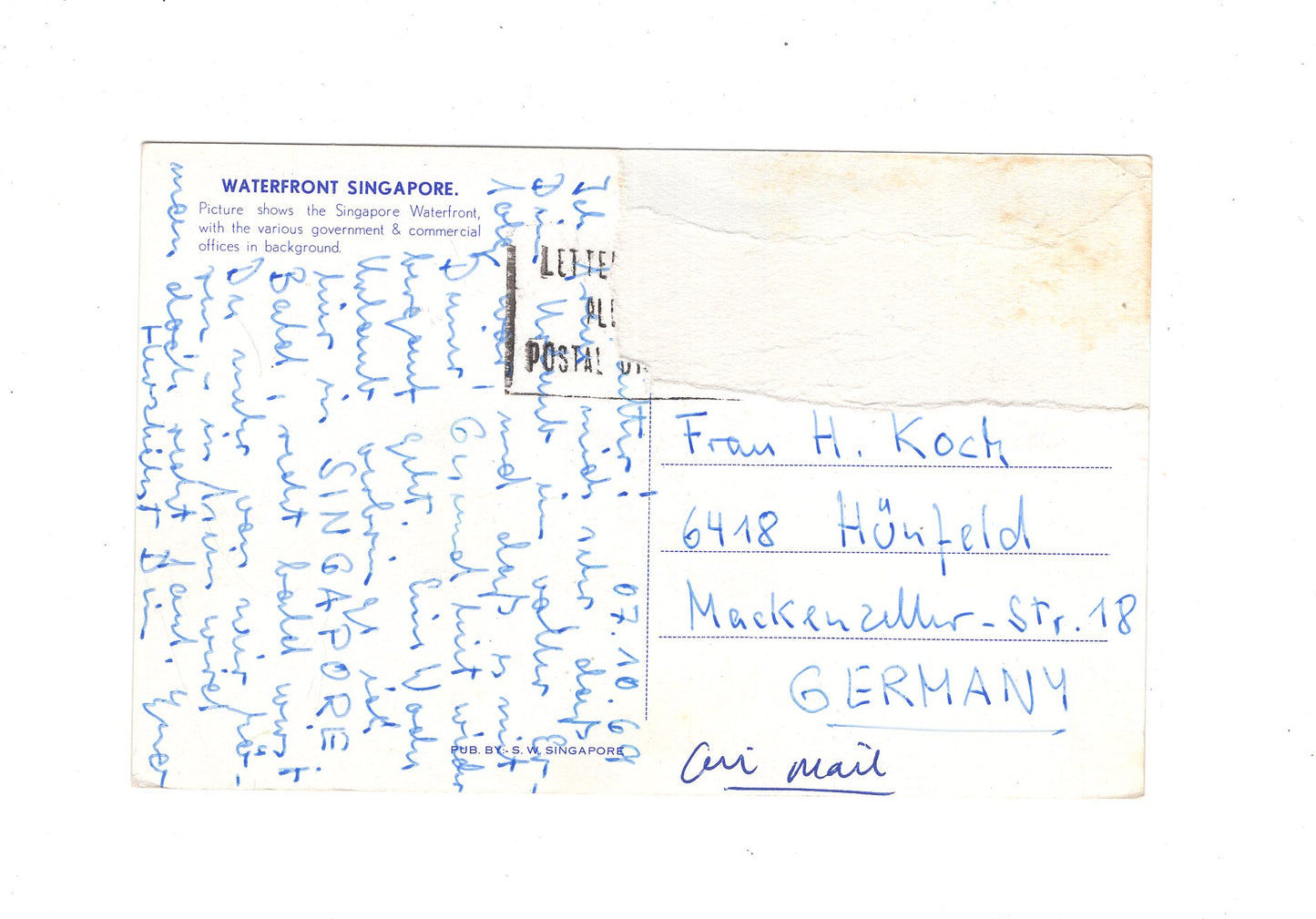 Ansichtskarte Waterfront / Singapore / Singapur