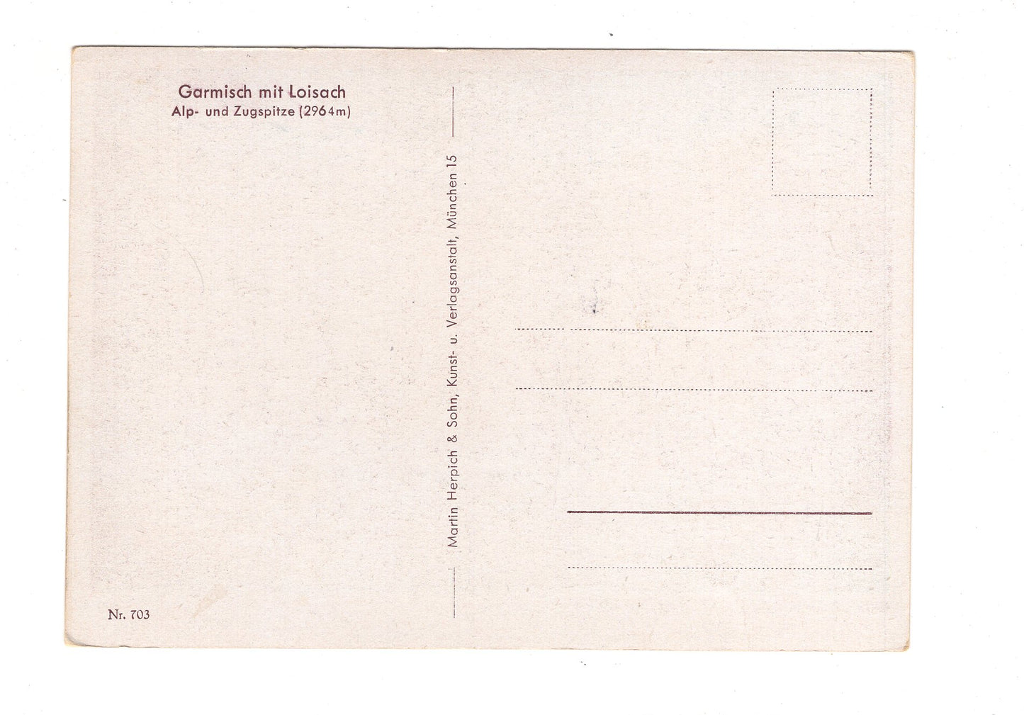 Ansichtskarte Garmisch mit Loisach - Alp- und Zugspitze / G1-54