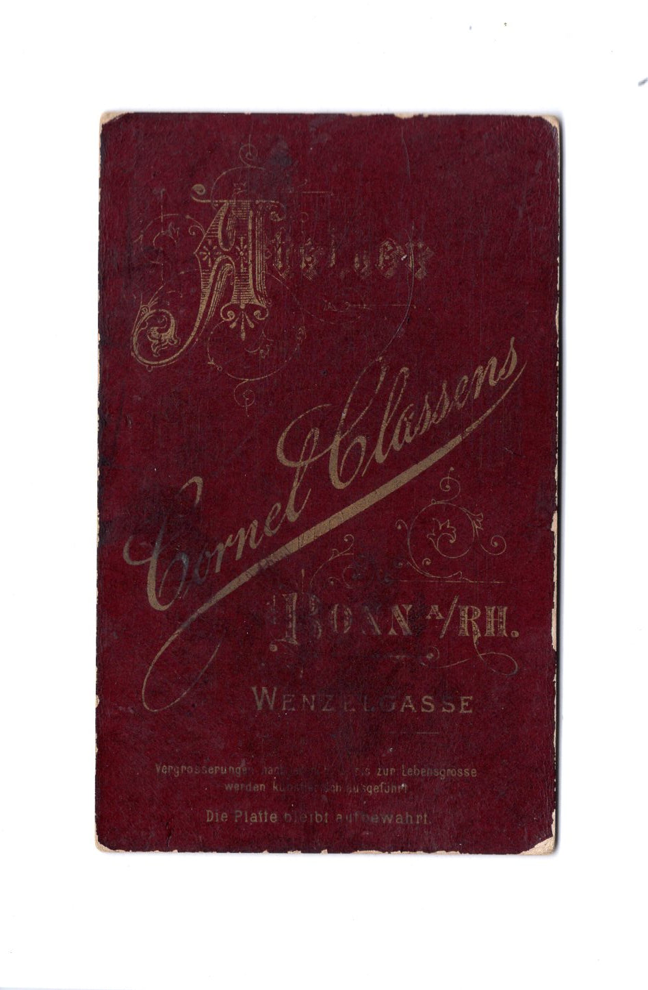 Fotografie Feine Dame - Bonn 1880er