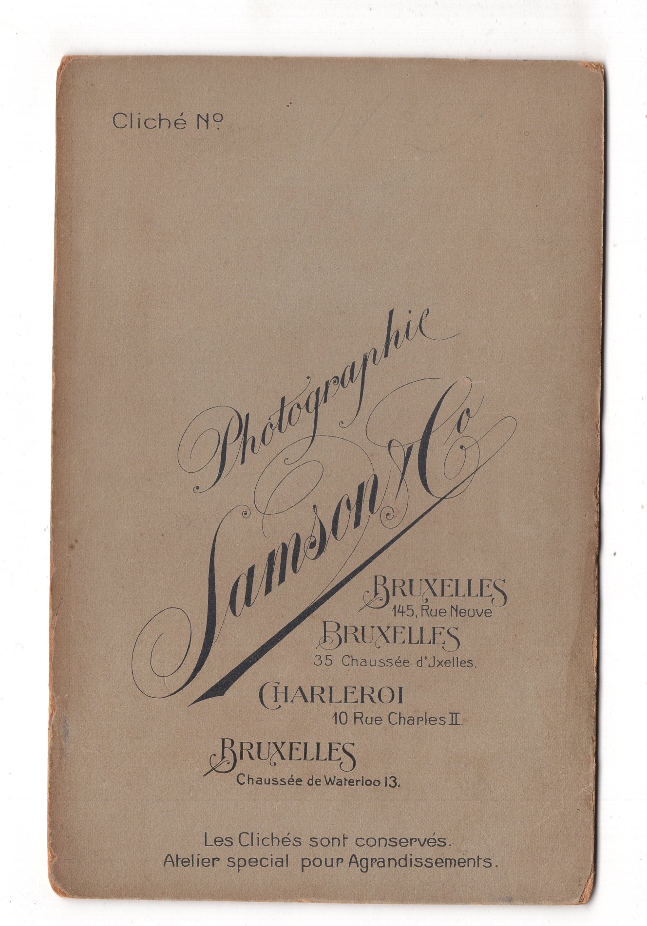 Fotografie Feines Paar - Bruxelles Brüssel / Charleroi 1900er / CAB X-29