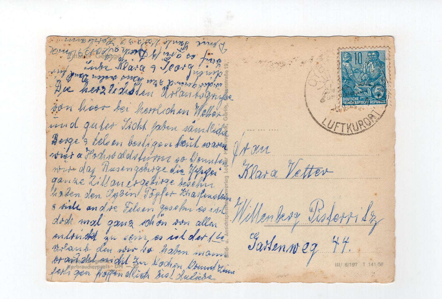 Ansichtskarte Zittauer Gebirge / Berg Oybin mit Hochwald