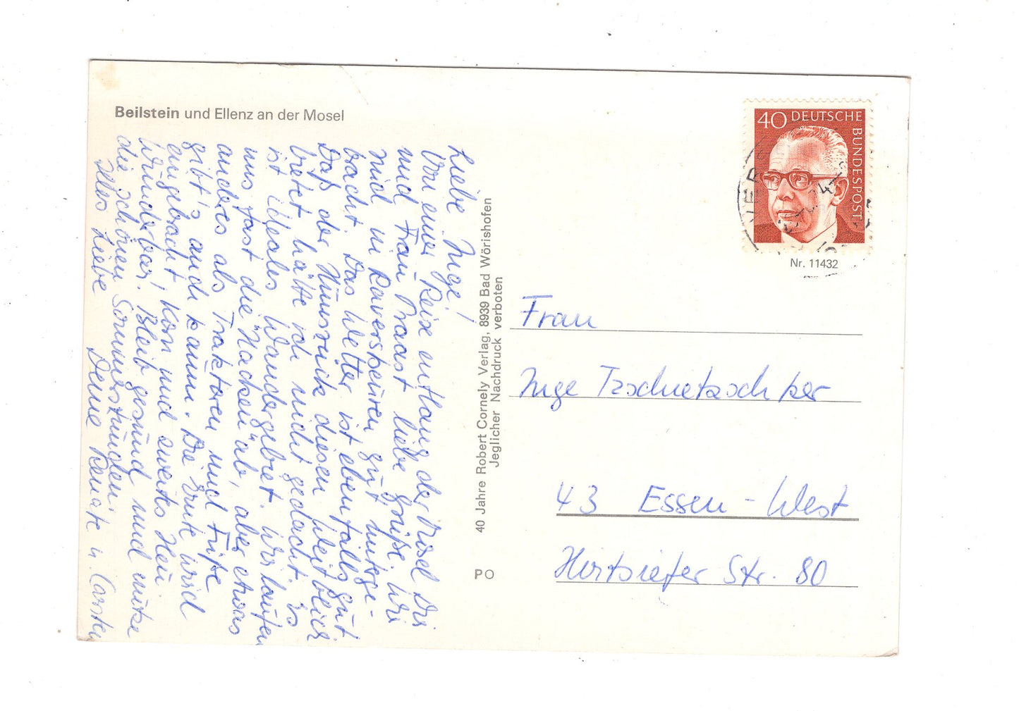 Ansichtskarte Beilstein an der Mosel / M1-59