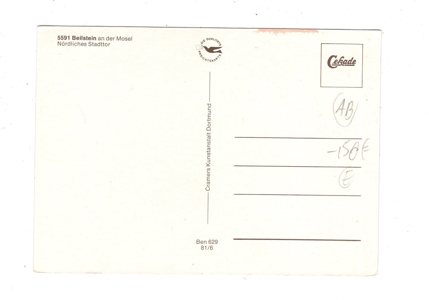 Ansichtskarte Beilstein an der Mosel / Nördliches Stadttor / M1-59