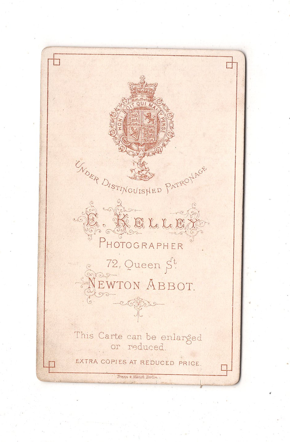 Fotografie Niedlicher kleiner Junge - Newton Abbot um 1880 / CDV M1-21