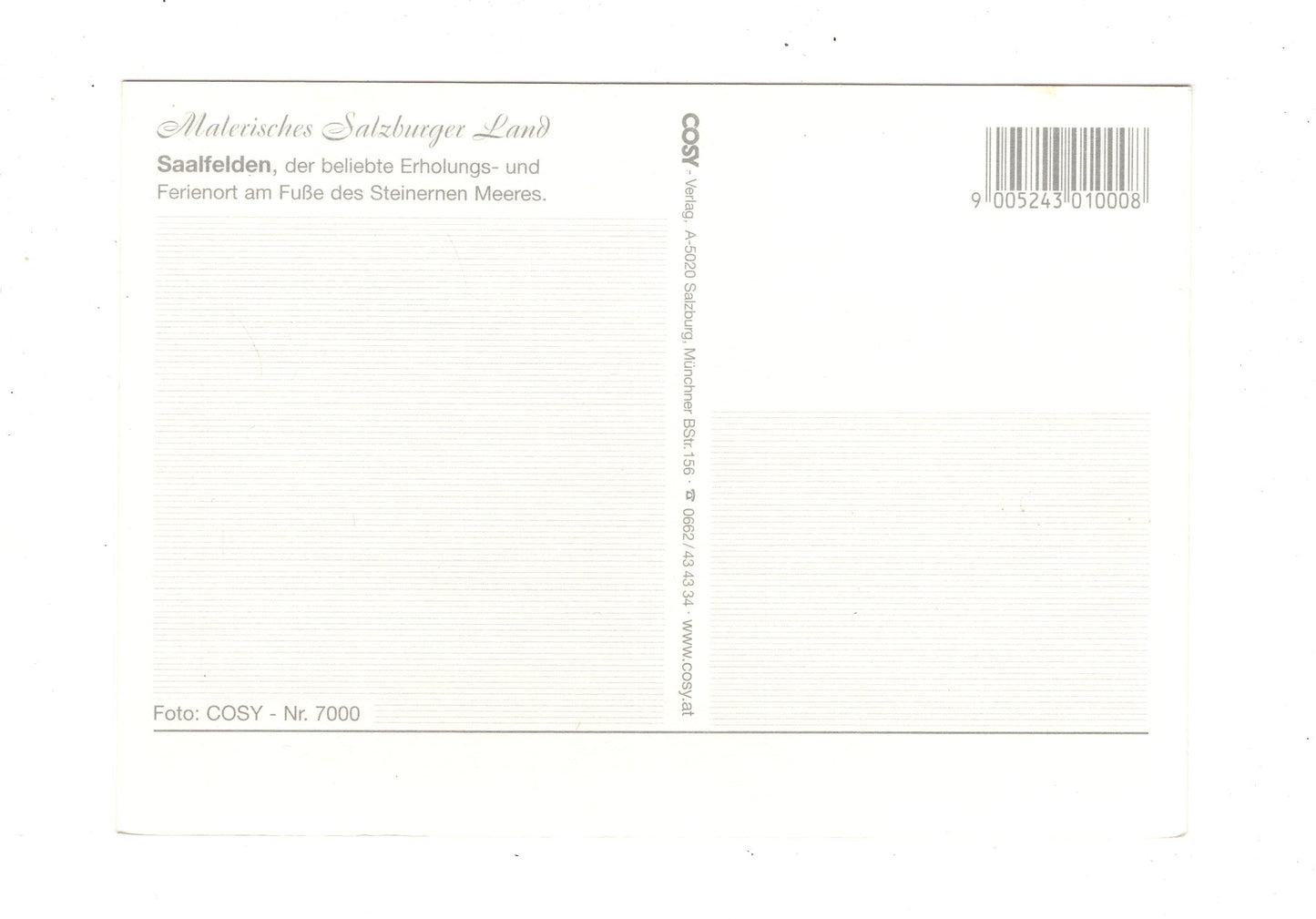 Ansichtskarte Saalfelden / Salzburger Land / Österreich