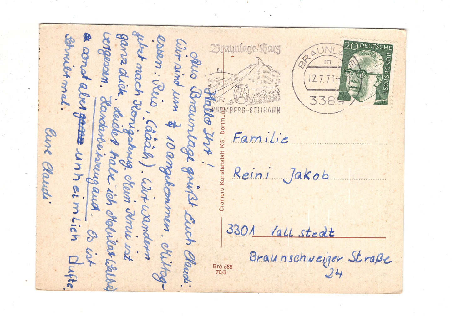 Ansichtskarte Braunlage / Oberharz / Bärenbrücke +++ / J1-61