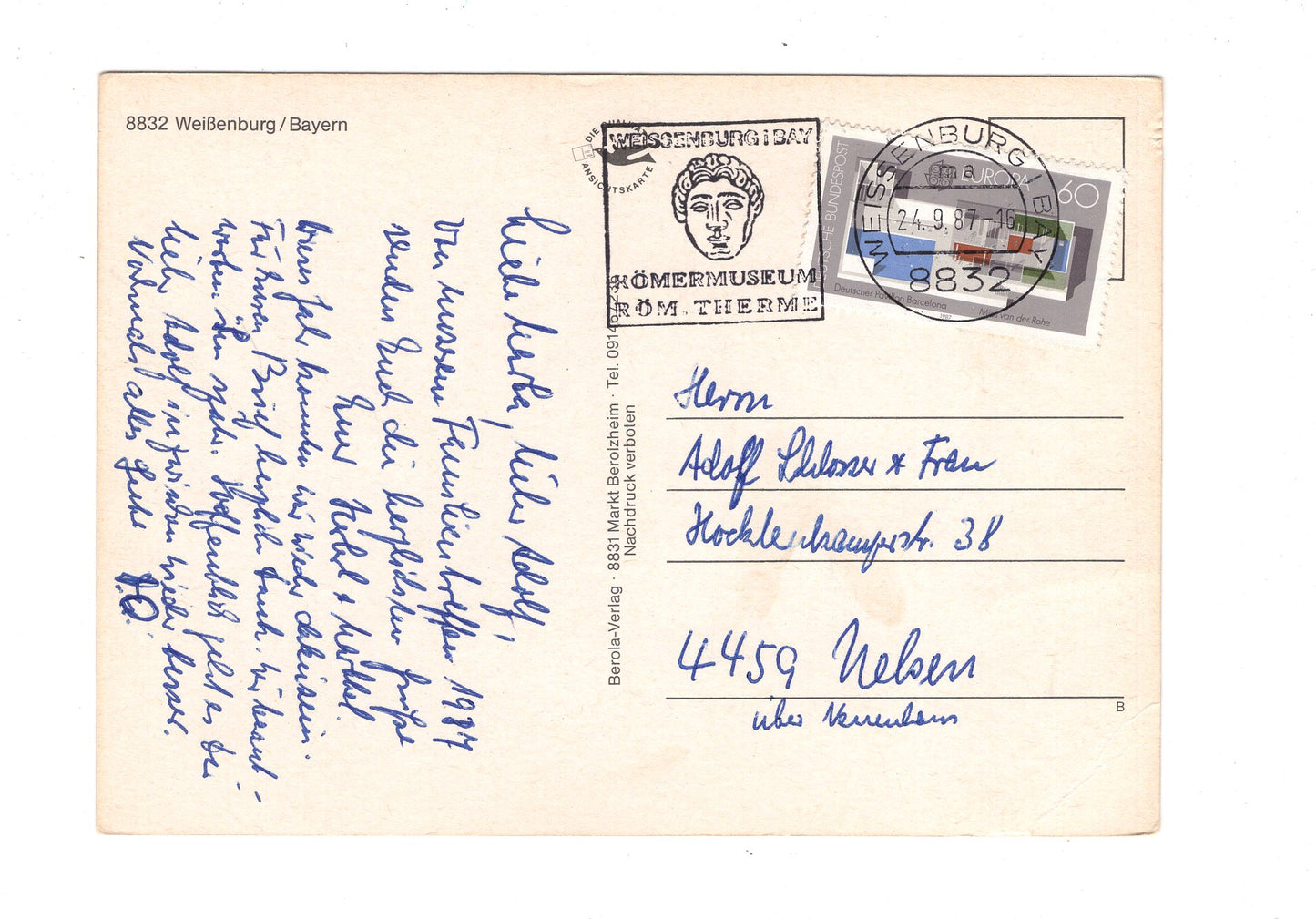 Ansichtskarte Stadt Weißenburg / Bayern / H1-67