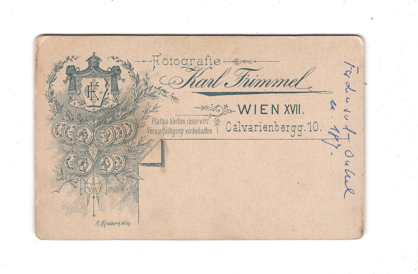 Fotografie Feiner Junge - Wien 1890er / CDV N1-04