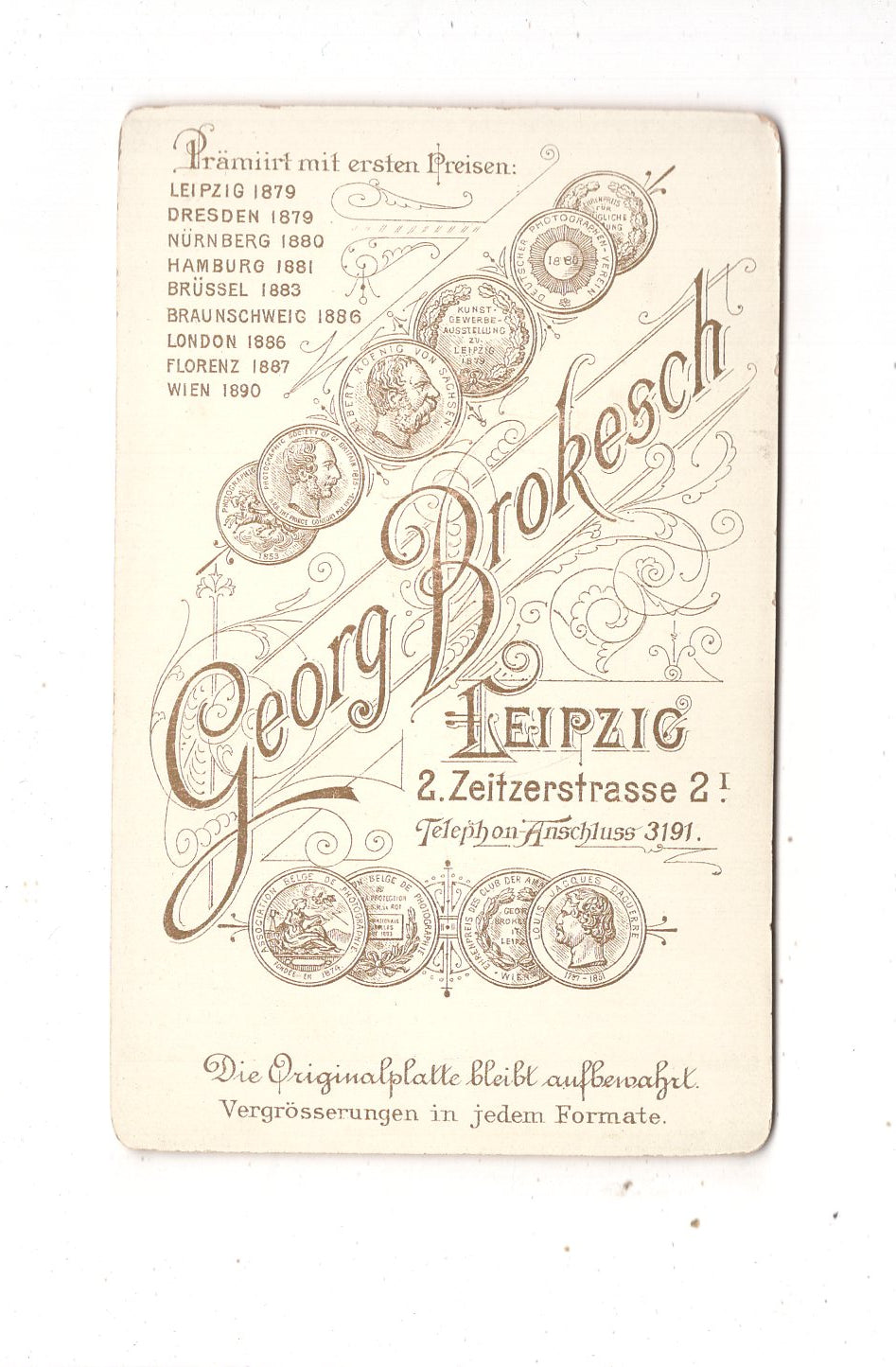 Fotografie Feines Paar - Leipzig 1892