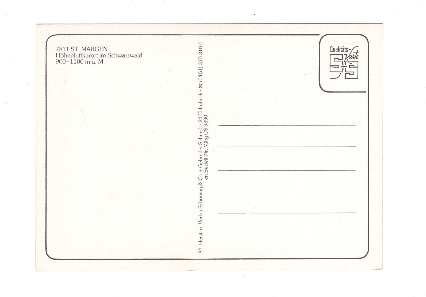 Ansichtskarte St. Märgen im Schwarzwald / H1-51