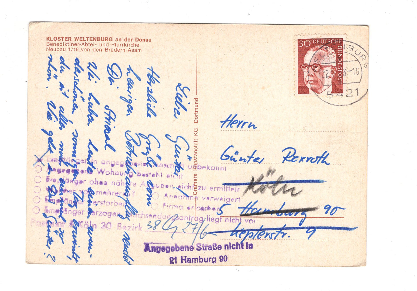 Ansichtskarte Kloster Weltenburg an der Donau / H1-67