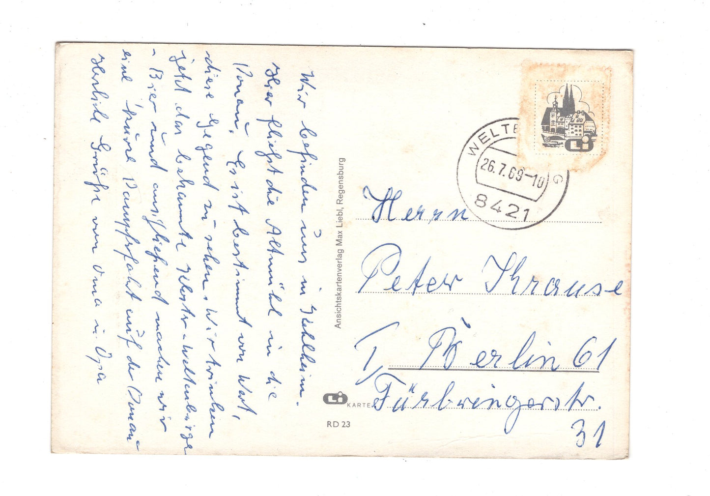 Ansichtskarte Regensburg / Kelheim-Weltenburg / H1-67