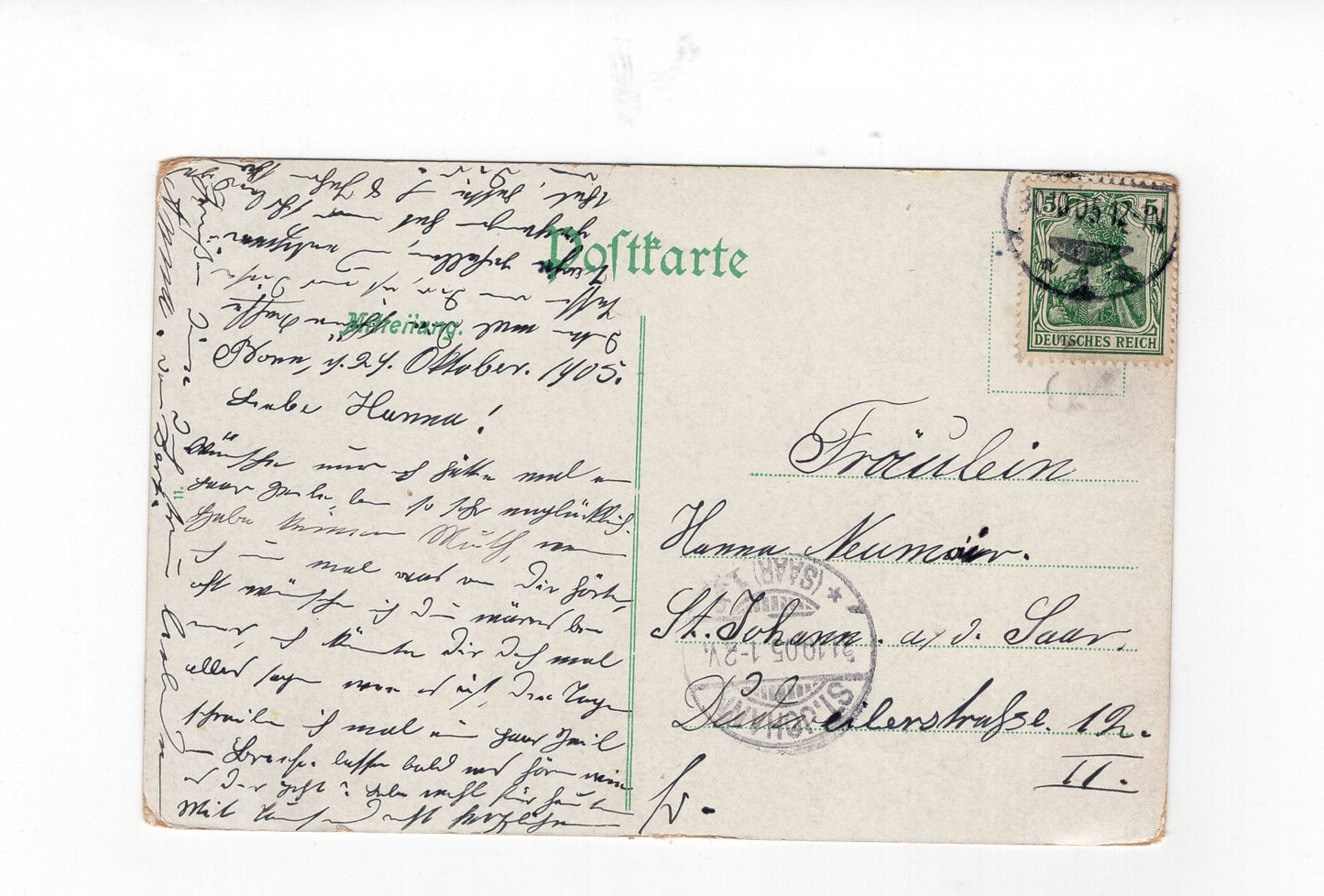 Ansichtskarte Bonn am Rhein / Hofgarten mit Universität - 1905