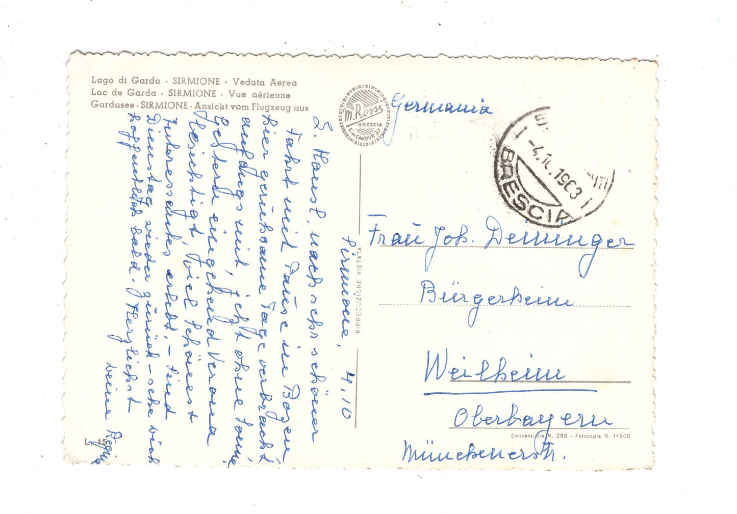 Ansichtskarte Lago di Garda / Sirmione / Italien