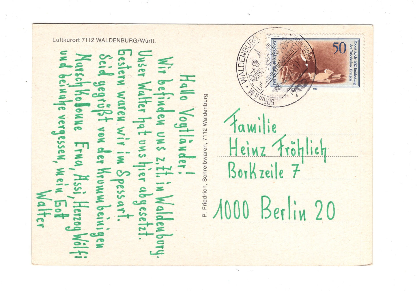 Ansichtskarte Waldenburg / Württemberg / H1-67