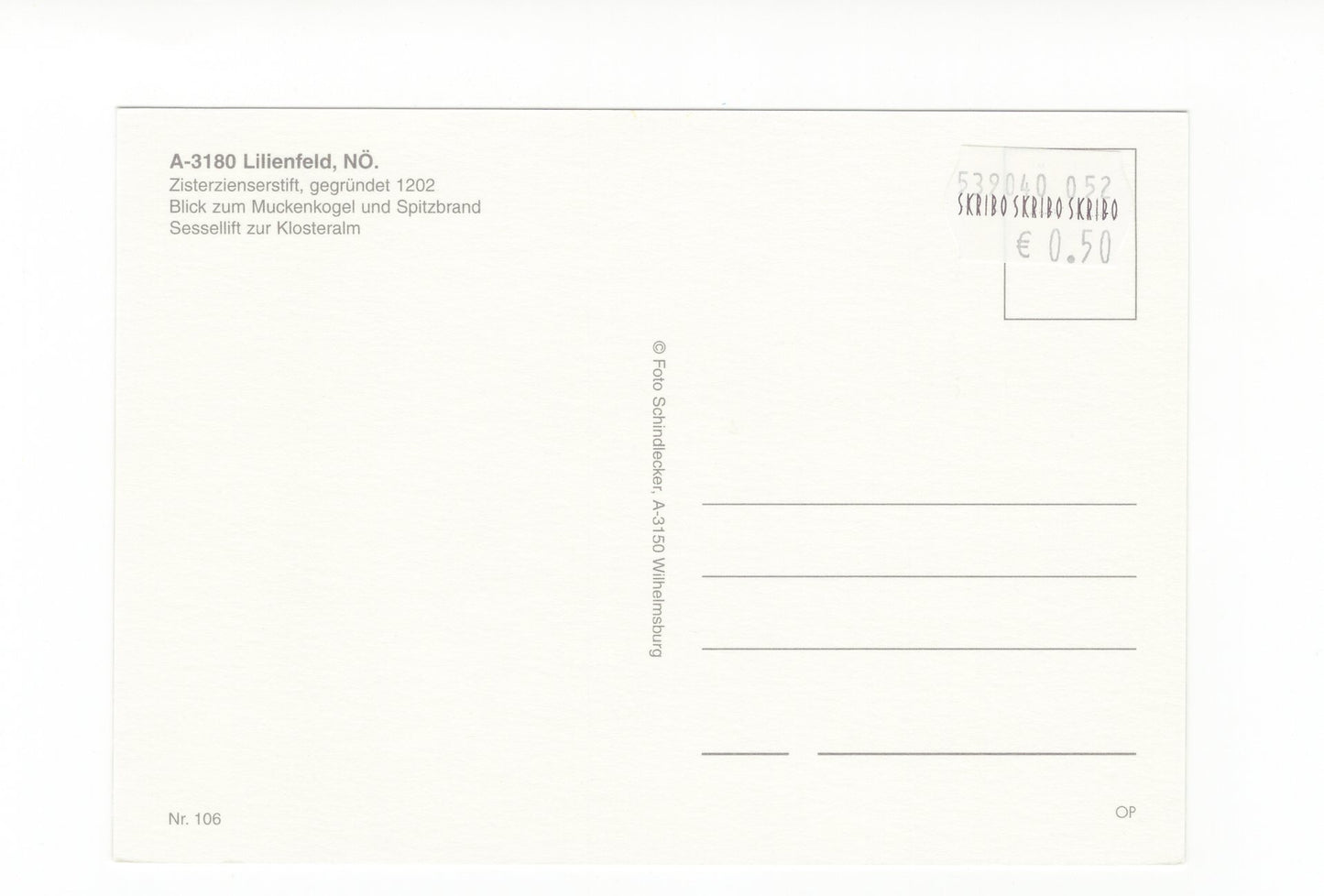 Ansichtskarte Lilienfeld / Niederösterreich / Österreich