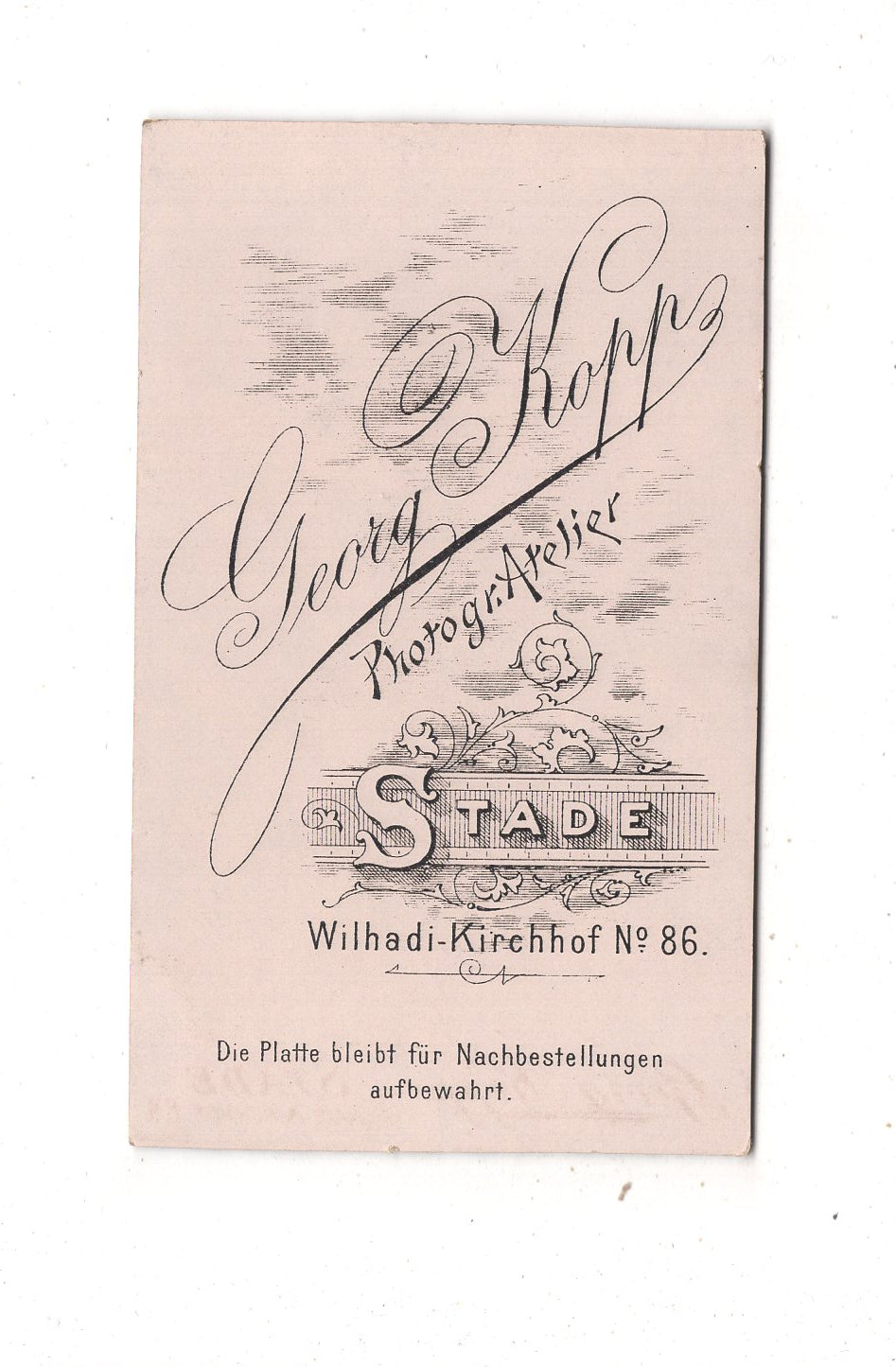 Fotografie Feiner Junge - Stade 1890er / CDV N1-04