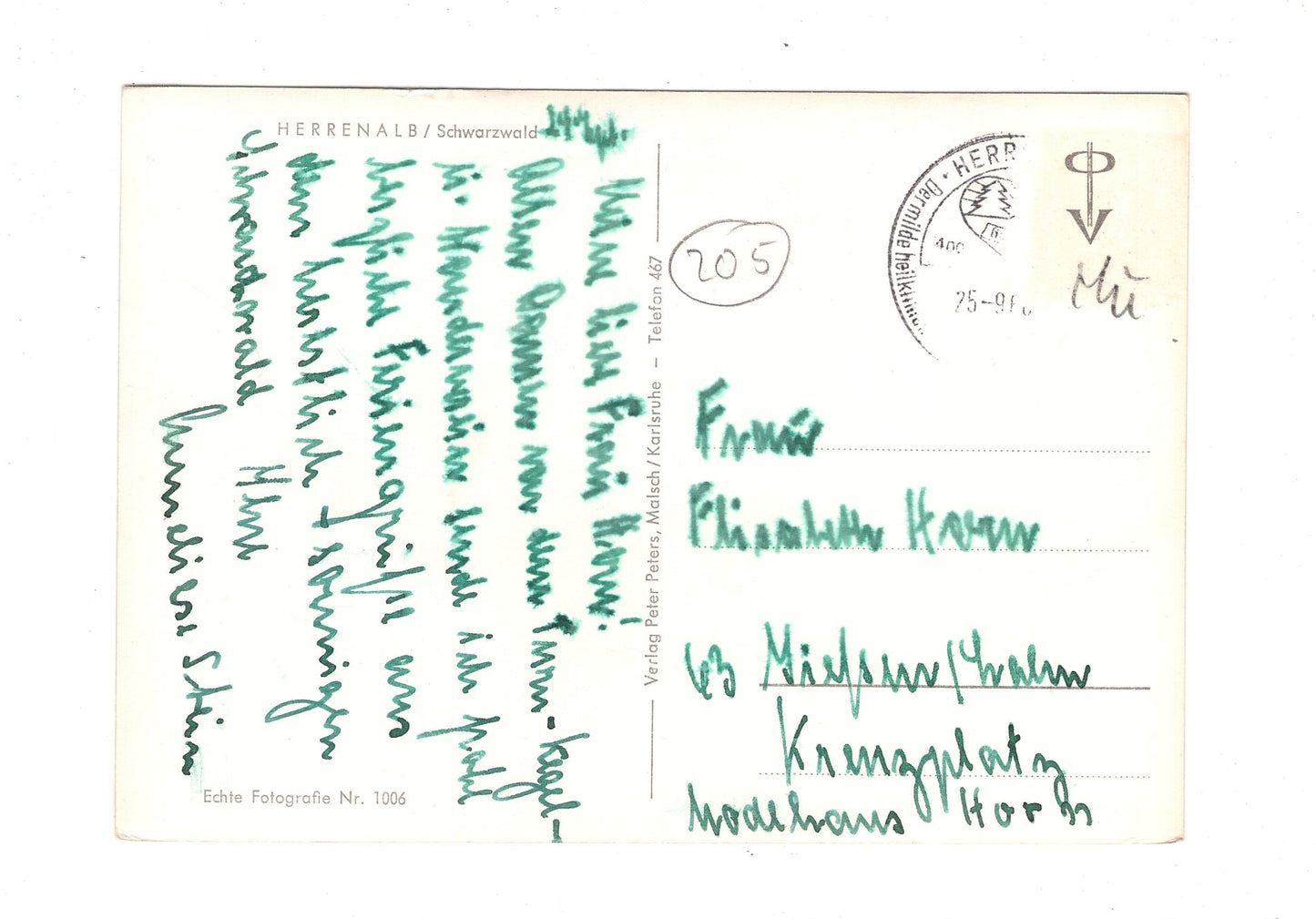 Ansichtskarte Herrenalb / Schwarzwald / H1-51