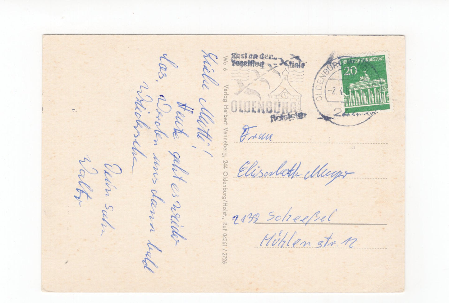 Ansichtskarte Weißenhaus an der Ostsee