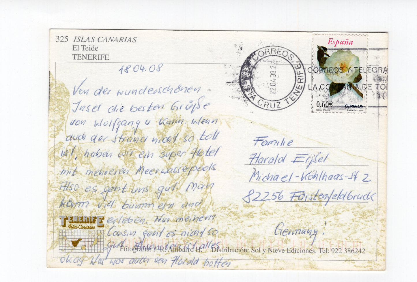 Ansichtskarte El Teide / Teneriffa / Spanien