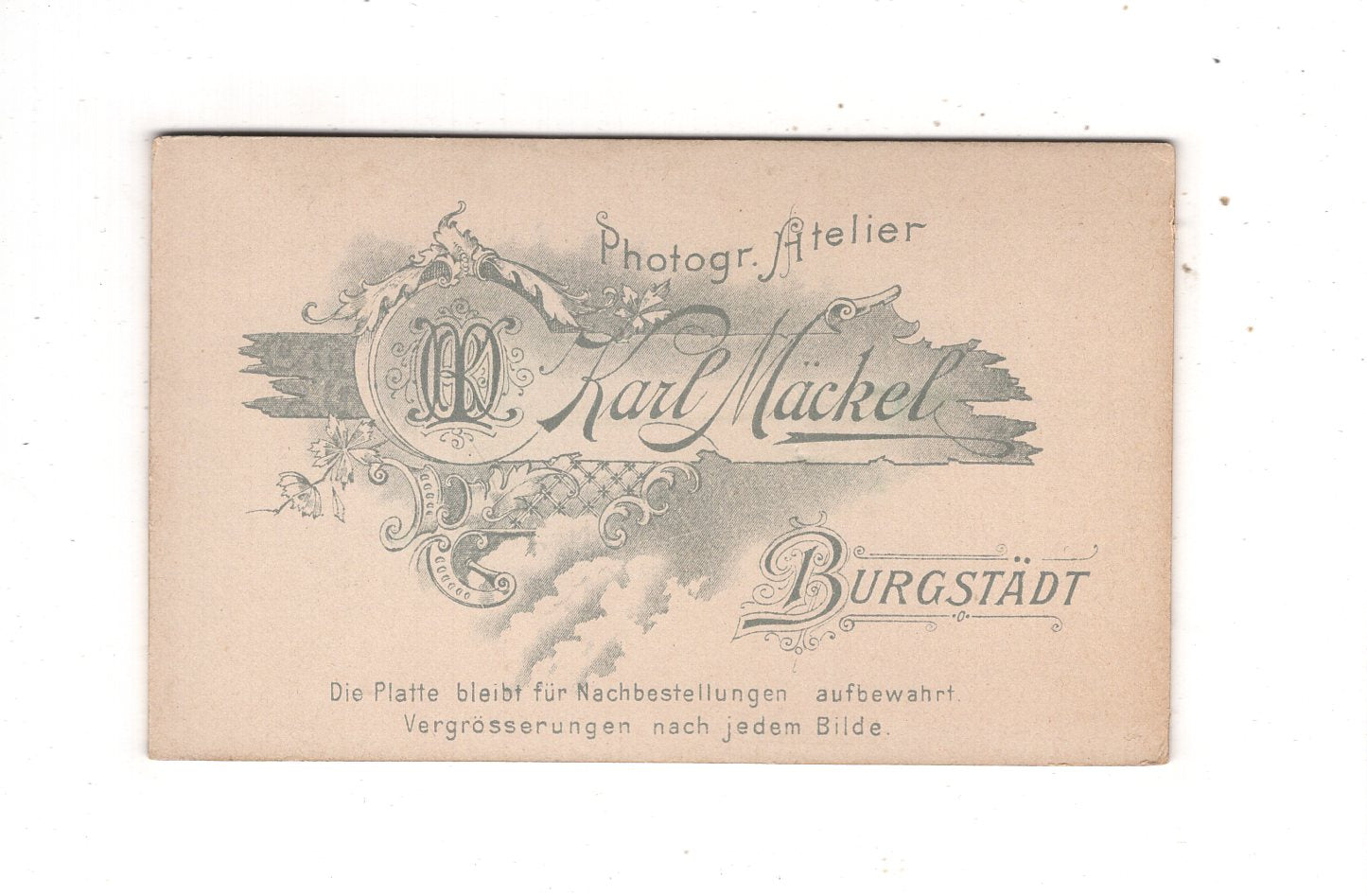 Fotografie Feine Dame - Burgstädt 1890er