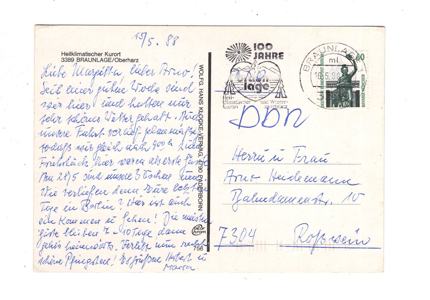 Ansichtskarte Braunlage im Oberharz / J1-62