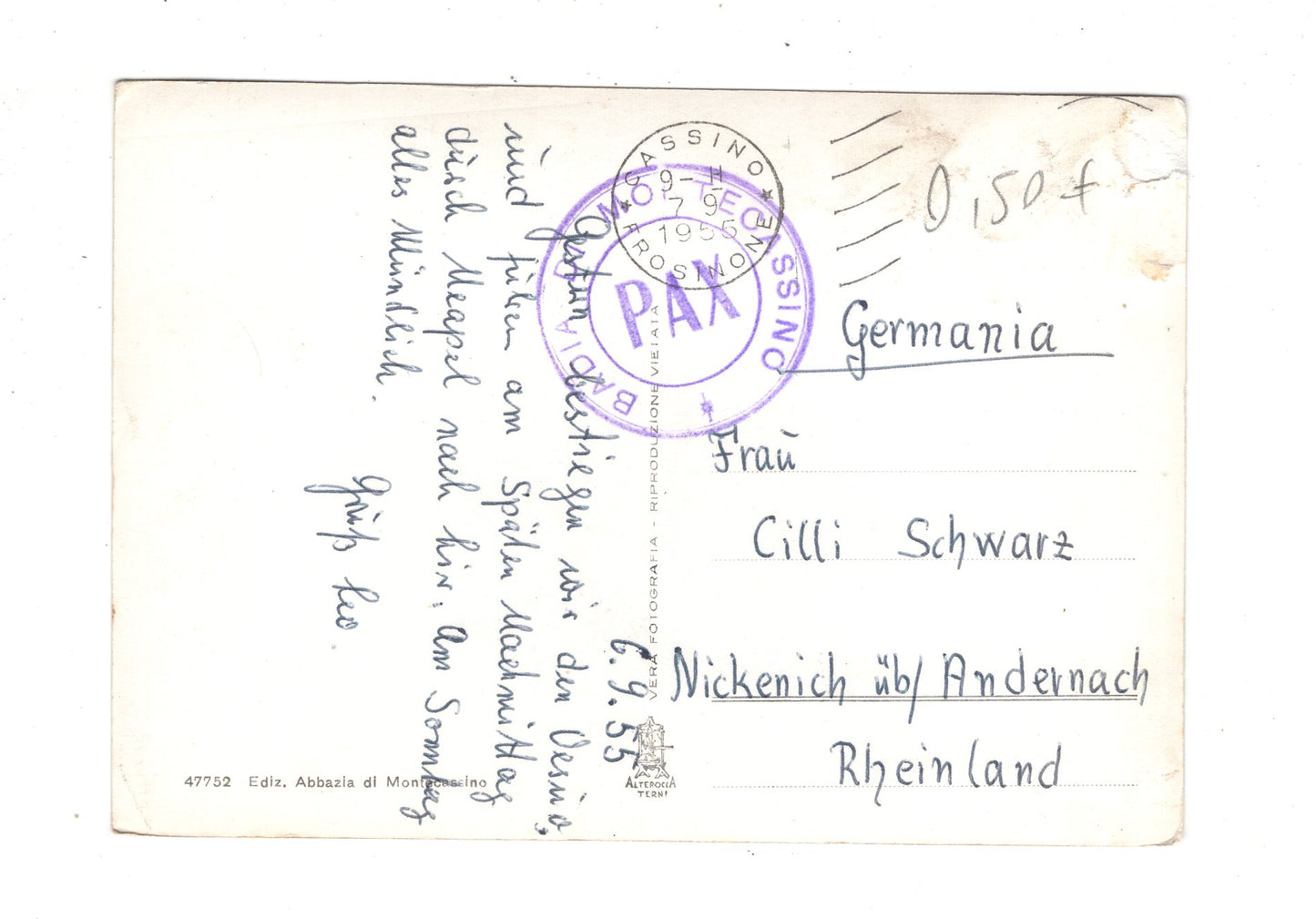 Ansichtskarte Montecassino / Italien / N1-61