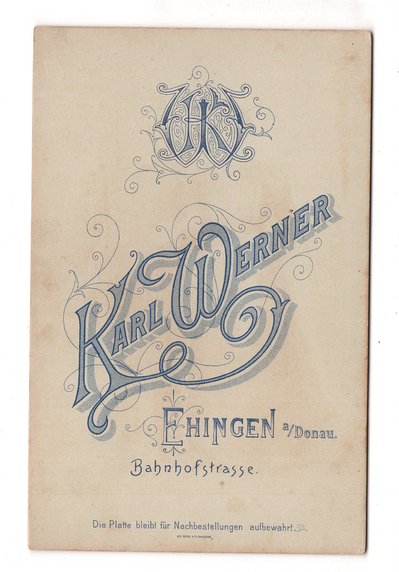 Fotografie Feines Paar - Ehingen an der Donau 1890er / CAB X-30