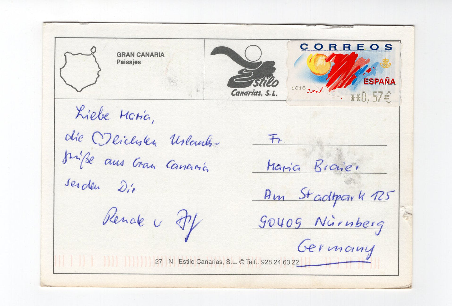 Ansichtskarte Gran Canaria / Spanien