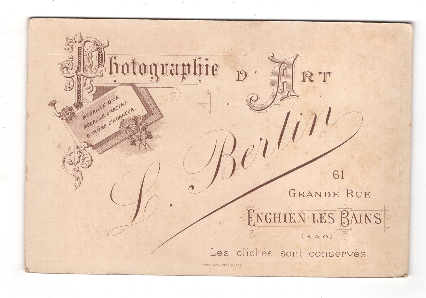 Fotografie Feines Paar - Enghien-les-Bains 1890er / CAB X-30