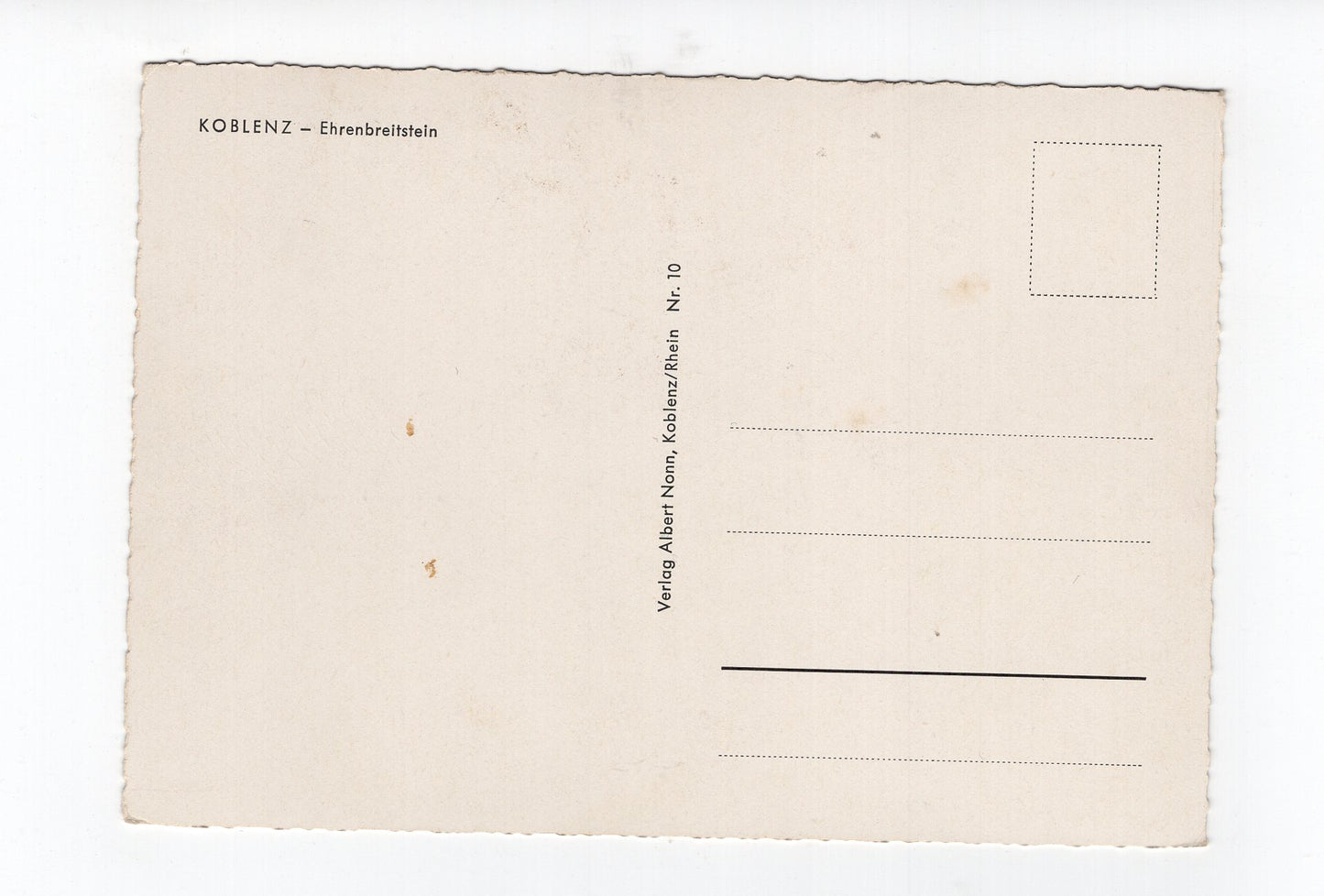 Ansichtskarte Koblenz / Ehrenbreitstein