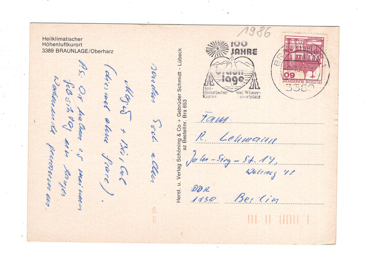 Ansichtskarte Braunlage im Oberharz / J1-62