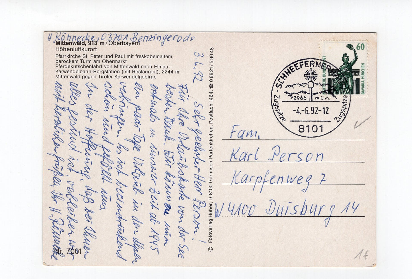 Ansichtskarte Mittenwald / Oberbayern