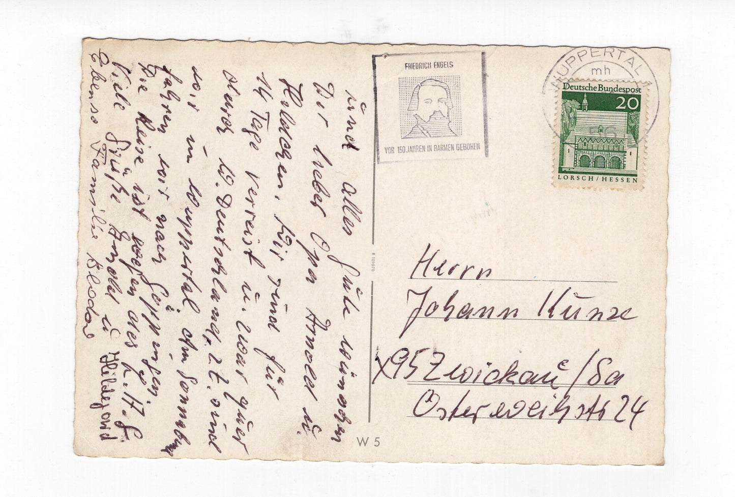 Ansichtskarte Wuppertal / Stadtbad / Schwebebahn +++