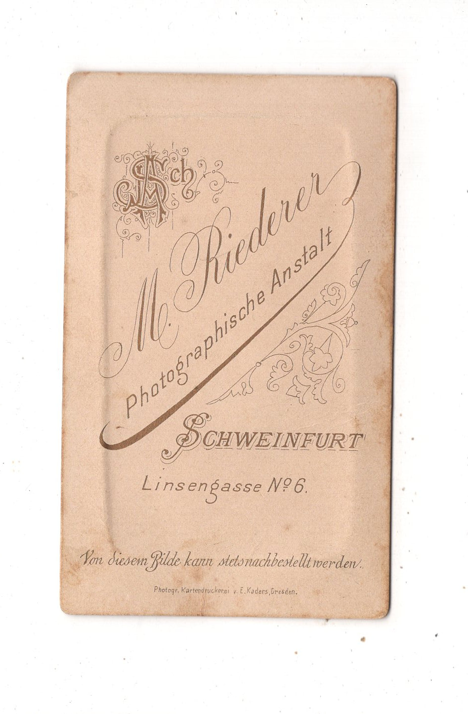 Fotografie Feines Paar - Schweinfurt um 1880