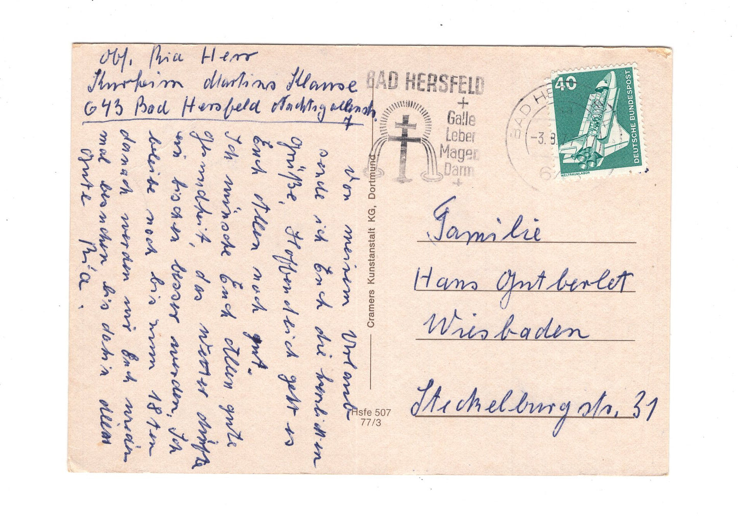 Ansichtskarte Bad Hersfeld / Rathaus / Linggplatz +++