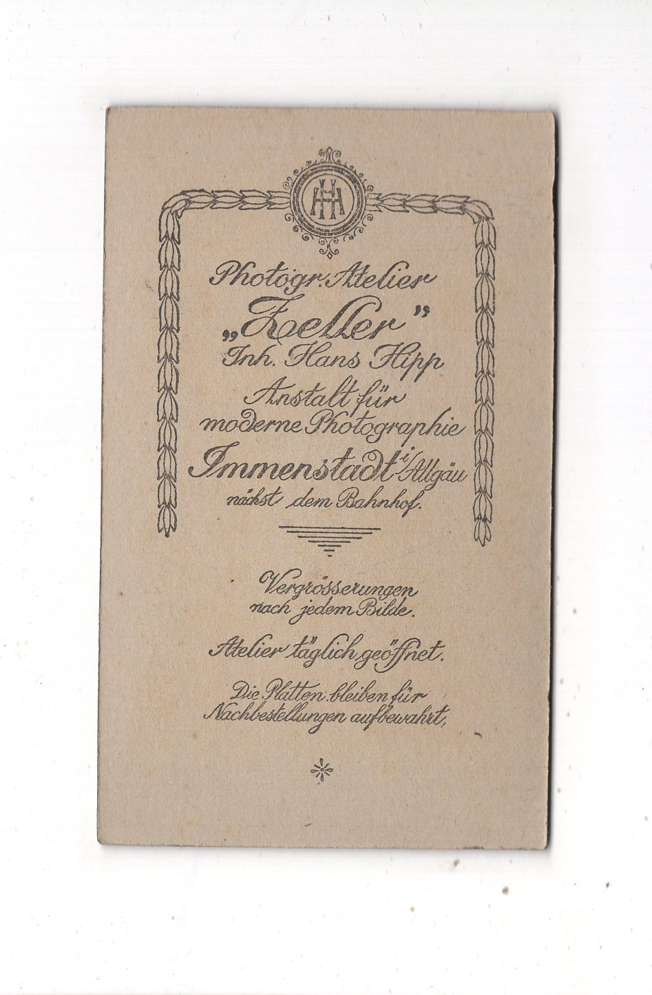 Fotografie Feines Paar - Immenstadt 1910er