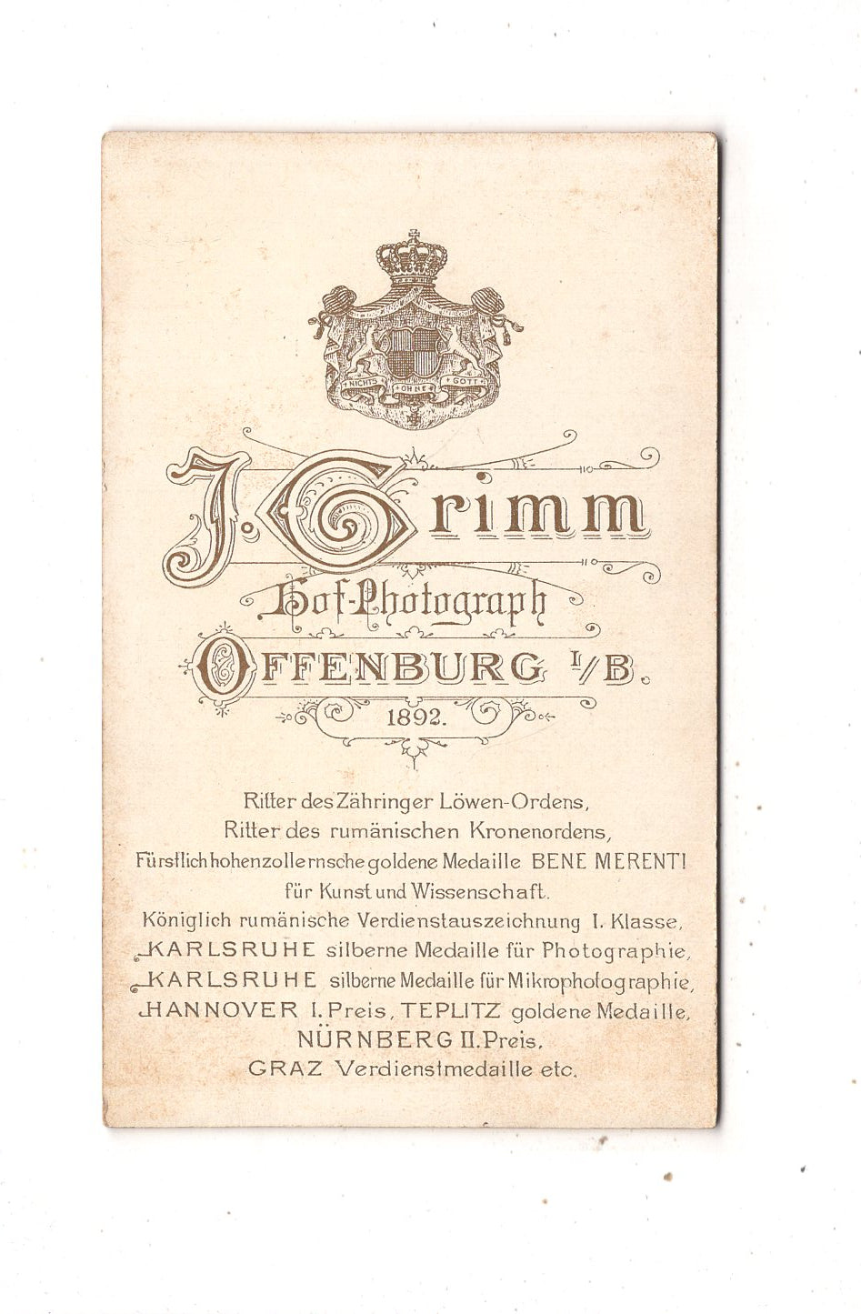 Fotografie Feine Dame mit Baby - Offenburg 1892