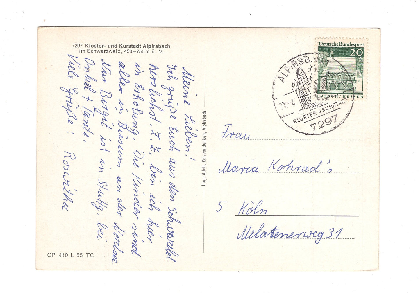 Ansichtskarte Alpirsbach im Schwarzwald / H1-51