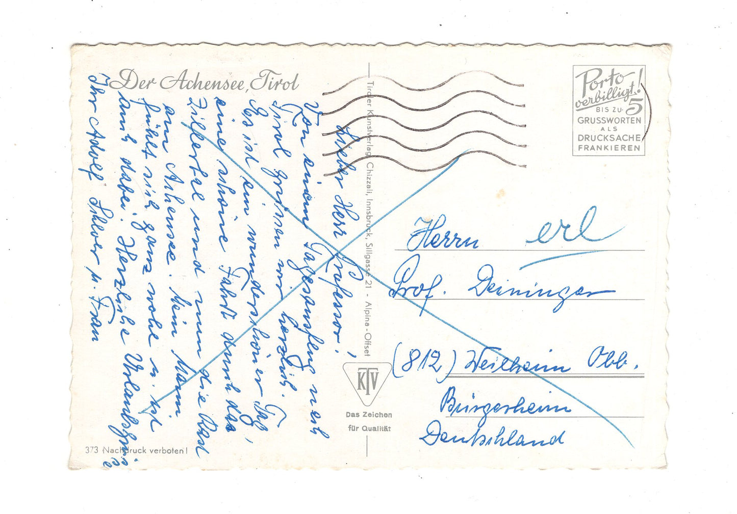 Ansichtskarte Achensee / Tirol / Österreich