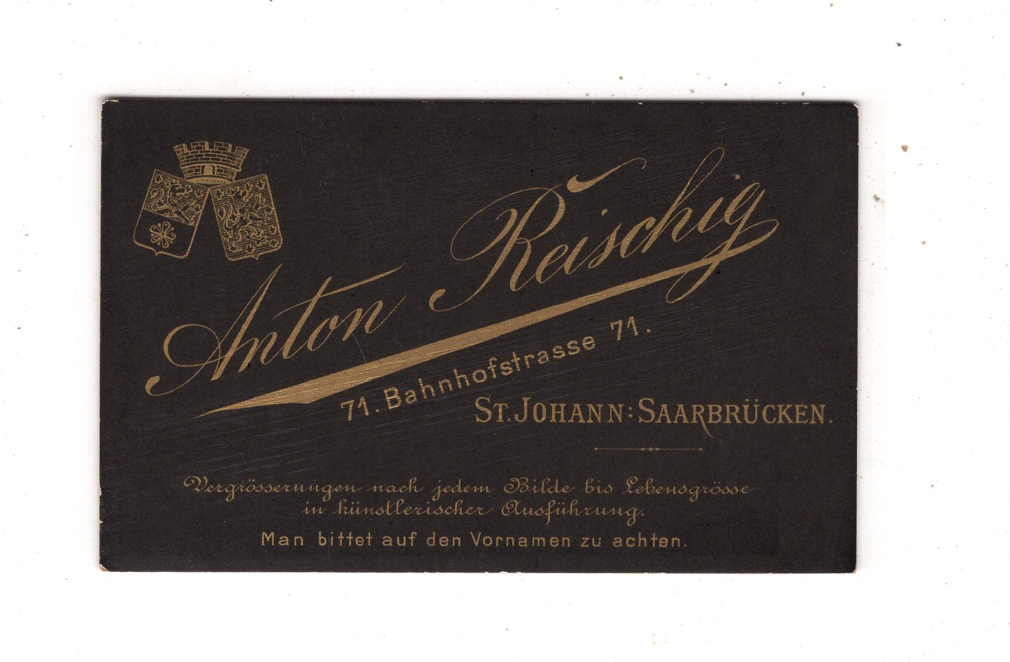 Fotografie Feine Dame mit Baby - St. Johann - Saarbrücken 1880er