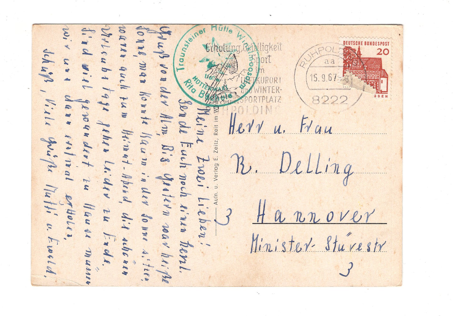 Ansichtskarte Grüße von Winklmoos-Dürrnbachhorn / H1-68