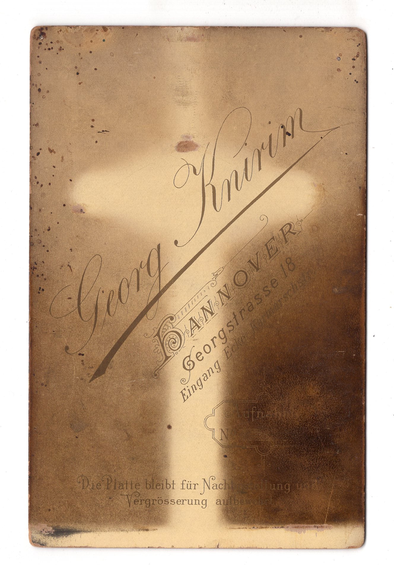 Fotografie Feines Paar - Hannover 1880er / CAB X-31