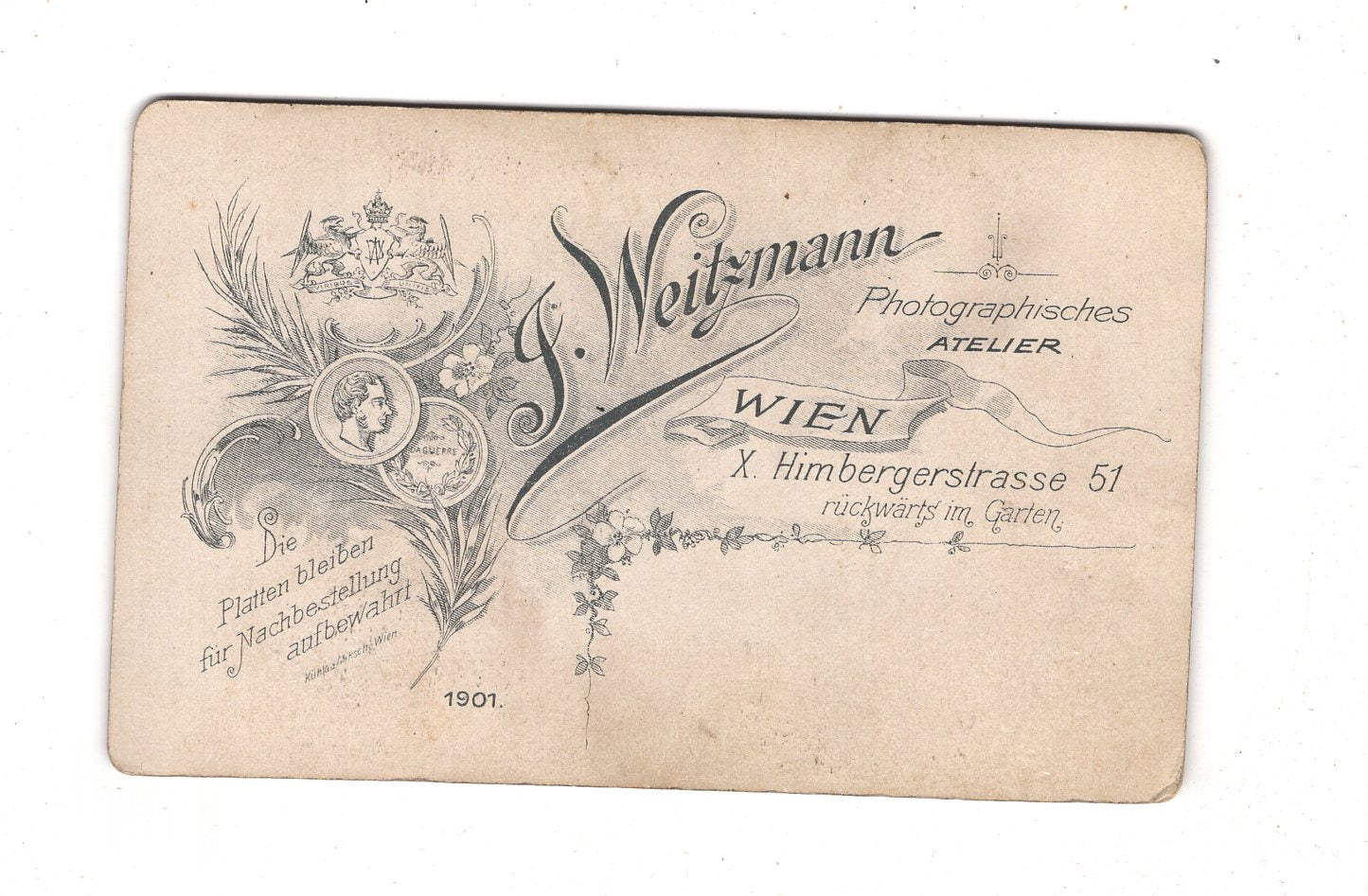 Fotografie Niedlicher kleiner Junge - Wien 1901 / CDV M1-22