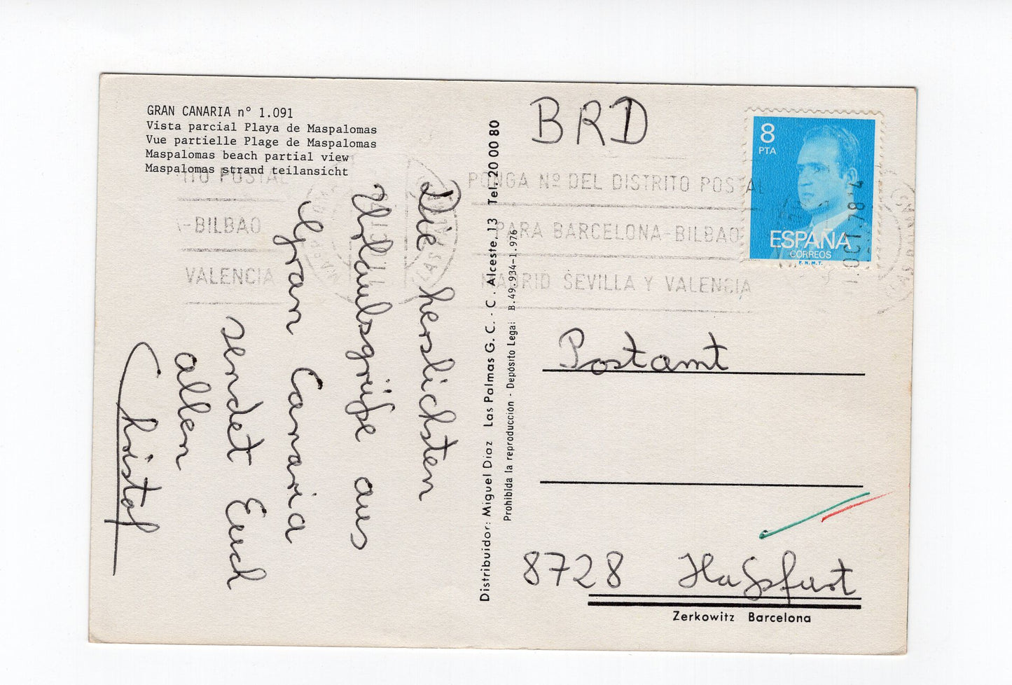 Ansichtskarte Playa de Maspalomas / Gran Canaria / Spanien