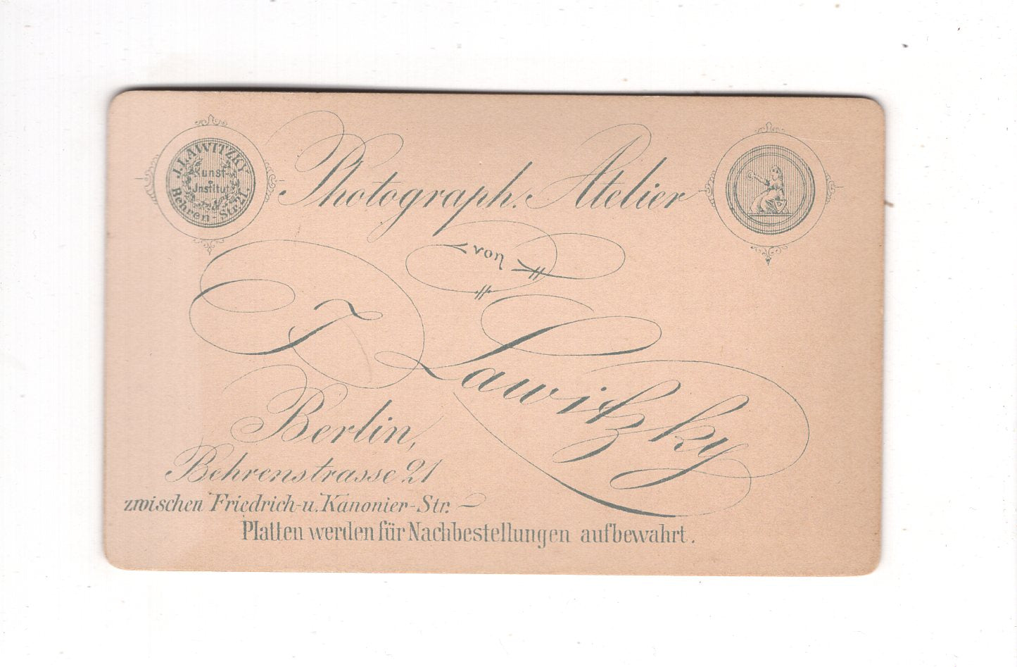 Fotografie Soldat - Berlin um 1890 / CDV M1-02