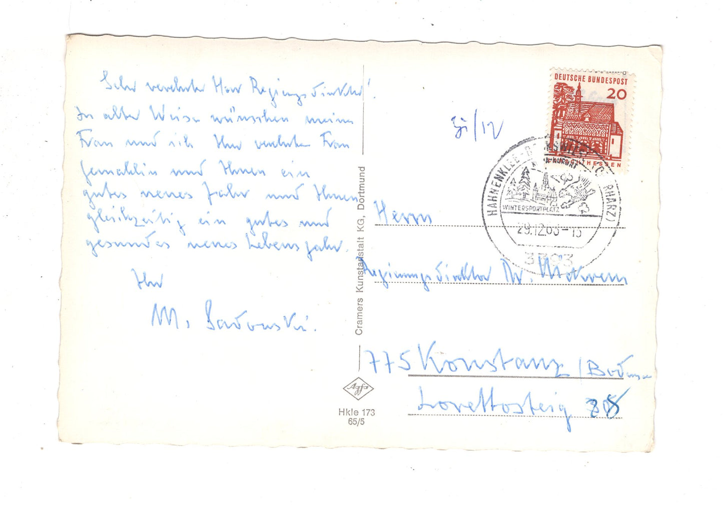 Ansichtskarte Blick auf Hahnenklee / Oberharz / J1-62